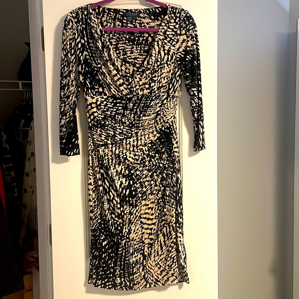 LAUREN Ralph Lauren Sz 4 Shift 3/4 sleeve